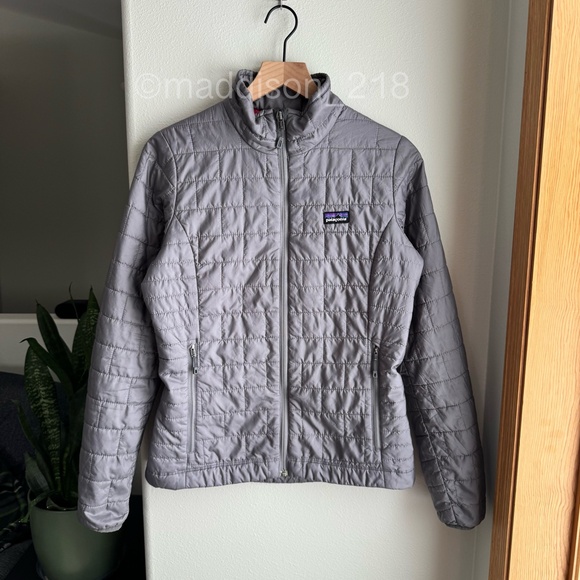 Patagonia Nano Puff Jacket Small Nickel Gray Windproof Water Resistant S - Picture 15 of 16
